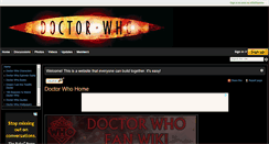 Desktop Screenshot of doctorwhofansite.com